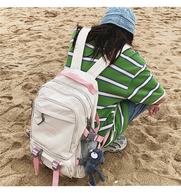 Duża pojemność plecak szkolny dla nastolatek - styl Preppy Harajuku - unisex - Wianko - 7