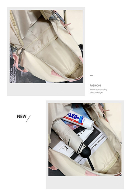 Duża pojemność plecak szkolny dla nastolatek - styl Preppy Harajuku - unisex - Wianko - 25