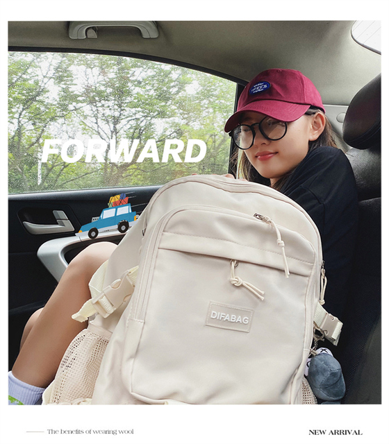 Duża pojemność plecak szkolny dla nastolatek - styl Preppy Harajuku - unisex - Wianko - 15