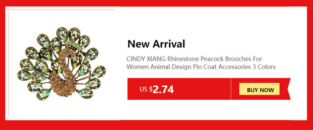 Nowa broszka kwiatowa CINDY XIANG z kryształkami Rhinestone dla kobiet - modna biżuteria ślubna - Wianko - 12