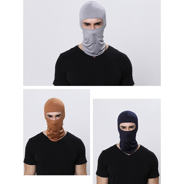 Czapka zimowa mężczyźni Liner Cap Hood z maską motocyklową - Wianko - 3