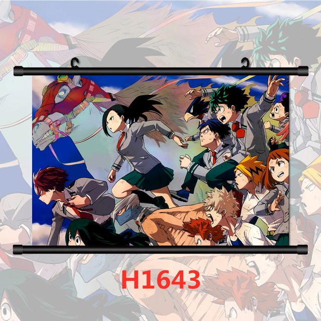 Boku No Hero Academia - plakaty ze zdjęciami Izuku, Katsuki, Shoto, Ochako i Tsuyu z anime i mangi, idealne do dekoracji pokoju i domu - Wianko - 15