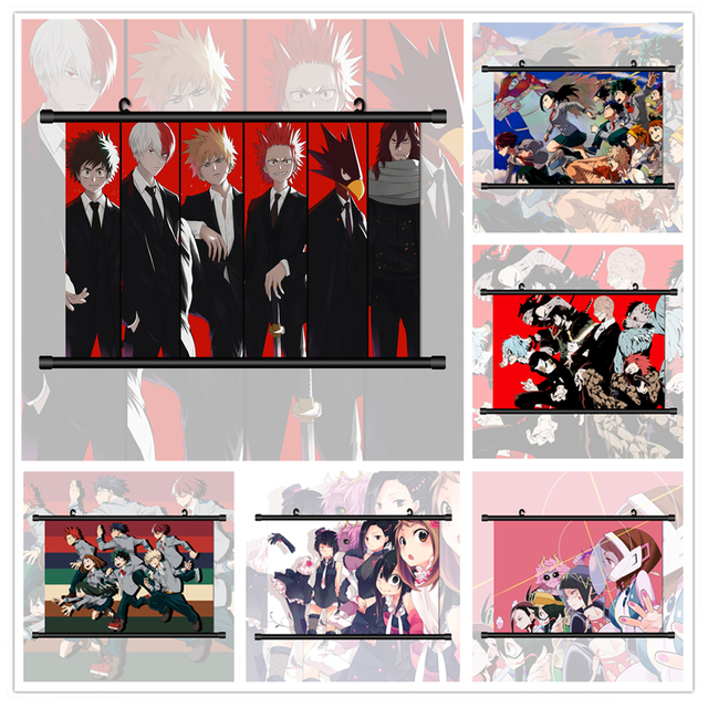Boku No Hero Academia - plakaty ze zdjęciami Izuku, Katsuki, Shoto, Ochako i Tsuyu z anime i mangi, idealne do dekoracji pokoju i domu - Wianko - 12