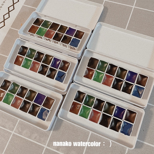 Akwarele artystyczne MAIRTINI: 12 kolorów opadających w warstwach, 0.5 ml/1 ml - Wianko - 6