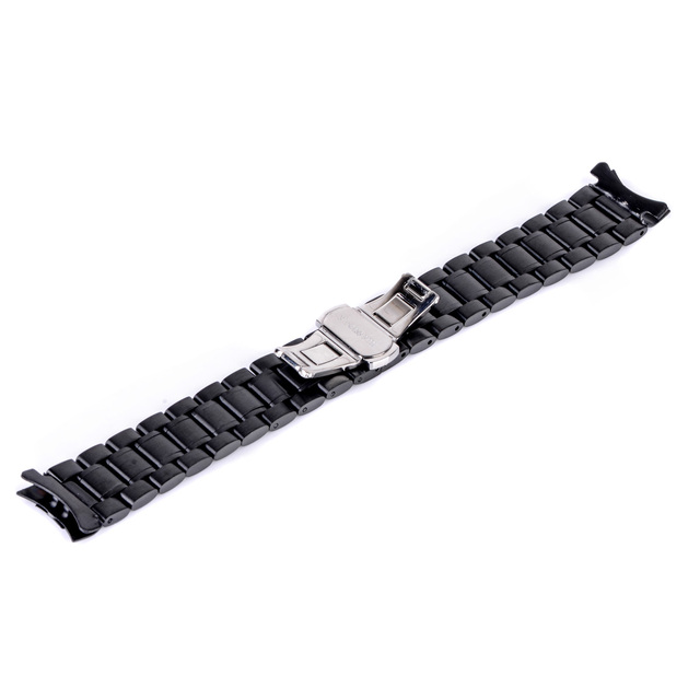 Składane zapięcie ze stali nierdzewnej pasek zegarka klasyki dla mężczyzn i kobiet - zamienny pasek zegarkowy 20/22mm - Wianko - 3