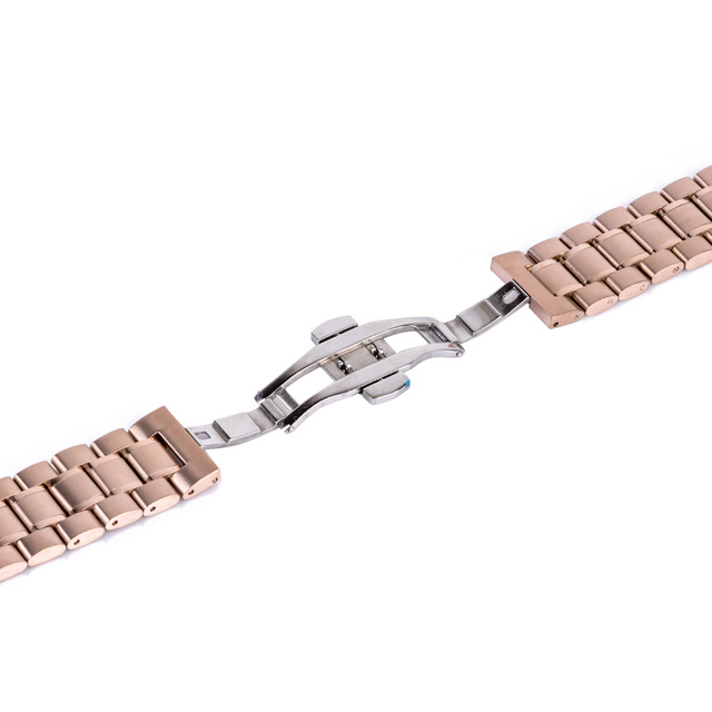 Składane zapięcie ze stali nierdzewnej pasek zegarka klasyki dla mężczyzn i kobiet - zamienny pasek zegarkowy 20/22mm - Wianko - 10