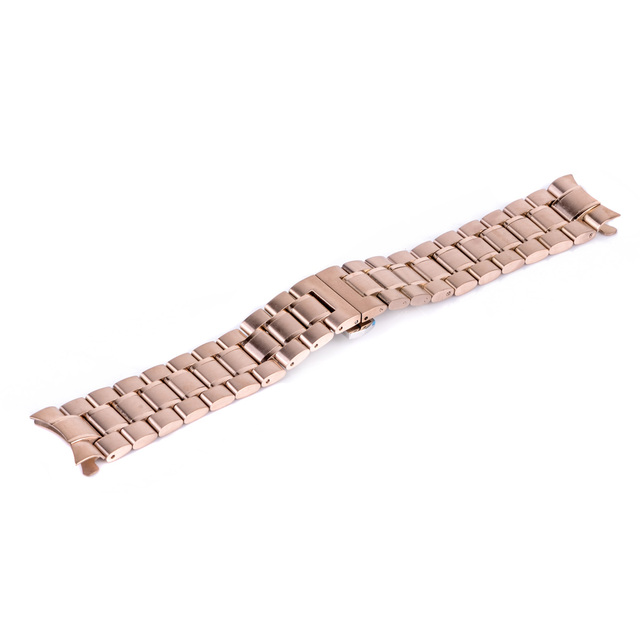 Składane zapięcie ze stali nierdzewnej pasek zegarka klasyki dla mężczyzn i kobiet - zamienny pasek zegarkowy 20/22mm - Wianko - 9