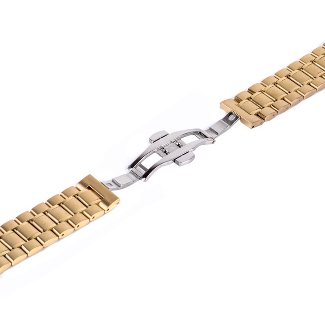 Składane zapięcie ze stali nierdzewnej pasek zegarka klasyki dla mężczyzn i kobiet - zamienny pasek zegarkowy 20/22mm - Wianko - 13