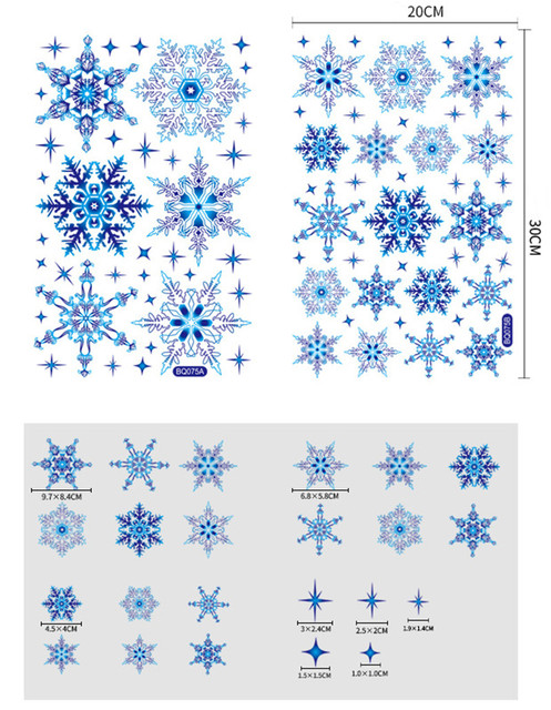 Naklejki świąteczne DIY: Boże Narodzenie - śnieżynki, klamry na okno, dekoracje świętego Mikołaja - Wianko - 4