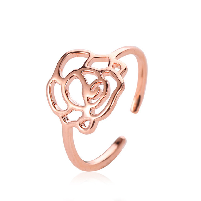 Romantyczne otwarte pierścienie ślubne z kryształowym sercem - Trendy biżuteria 2021 - Wianko - 8