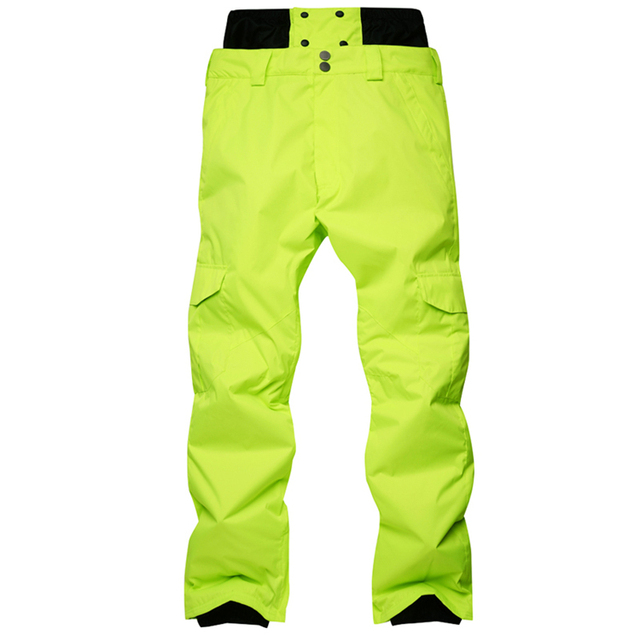 Męskie spodnie narciarskie wodoodporne, ciepłe, grube, przeznaczone do snowboardu i outdooru, o oddychającej funkcji. Dostępne w 6 kolorach - Wianko - 15