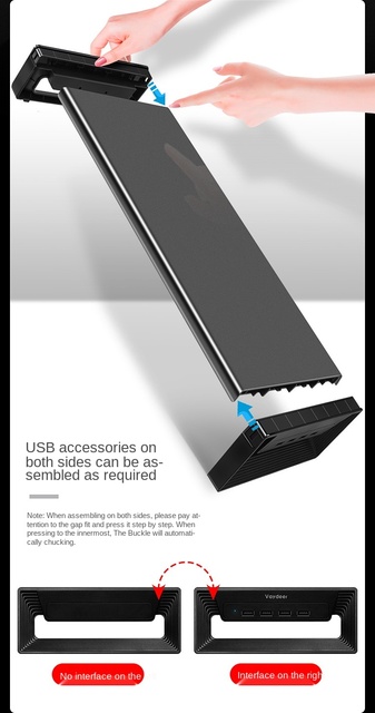 Uchwyt do monitora z USB 2.0, ekspansją biurka i półką na przechowywanie - Wianko - 11