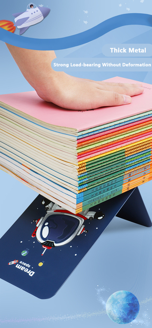 Podpórki na książki Cartoon Anime Bookends w kształcie litery L - Organizer biurkowy, stojak na książki, akcesoria biurowe - Wianko - 3
