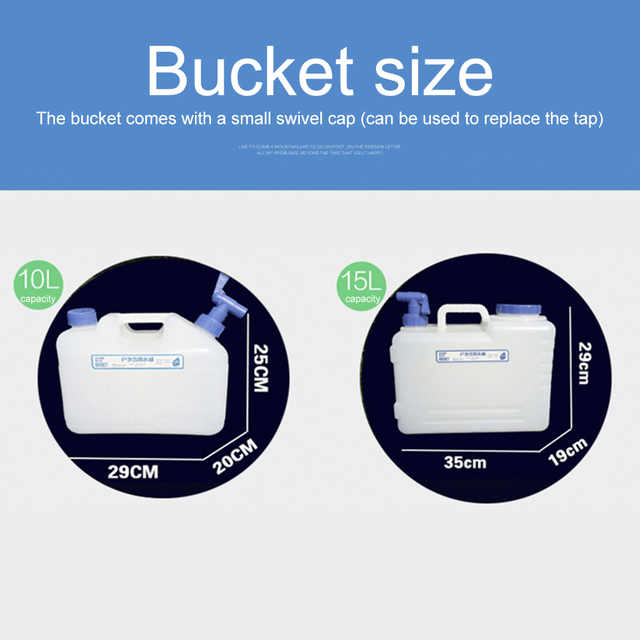 Przenośne wiadro na wodę z kranem o pojemności 10-18L do gotowania na kempingu i pikniku - Wianko - 15