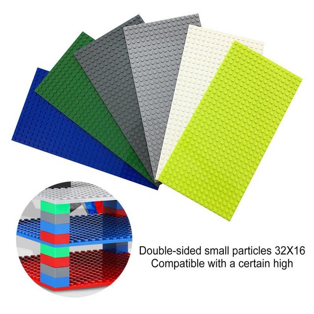 Plastikowe cegły City Baseplate 16X32 Dots - Klasyczne dwustronne płyty bazowe - Zabawki DIY z kompatybilnymi blokami - Wianko - 2