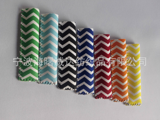 Popsicle rękawy neoprenowe Chevron na lody - zestaw 200 sztuk w 8 kolorach - Wianko - 2