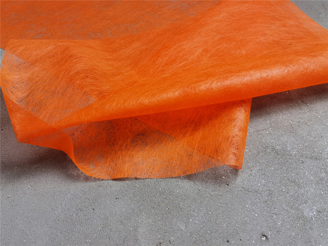 Materiał - Nieregularna pomarańczowa tkanina o liniowej teksturze, idealna do DIY, rekwizytów fotograficznych, pakowania, modelowania i projektowania - Wianko - 6