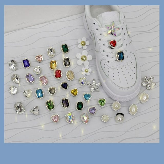 DIY Charms - Eleganckie perły do butów Nike Air Force 1 - Akcesoria jakościowe, Shoelace, Klamra - Wianko - 1