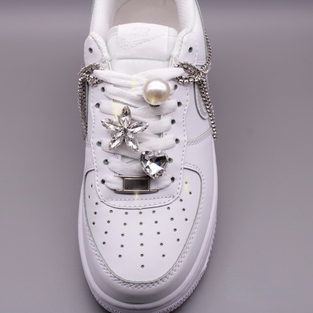DIY Charms - Eleganckie perły do butów Nike Air Force 1 - Akcesoria jakościowe, Shoelace, Klamra - Wianko - 4