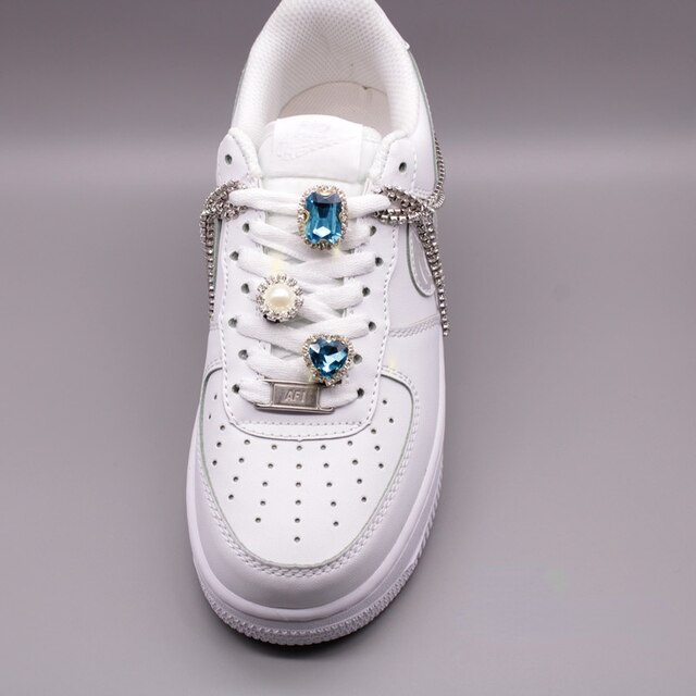 DIY Charms - Eleganckie perły do butów Nike Air Force 1 - Akcesoria jakościowe, Shoelace, Klamra - Wianko - 6