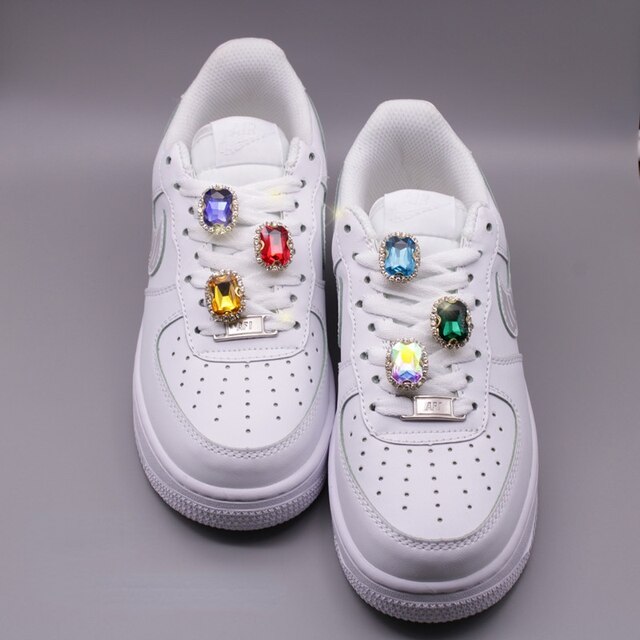 DIY Charms - Eleganckie perły do butów Nike Air Force 1 - Akcesoria jakościowe, Shoelace, Klamra - Wianko - 3