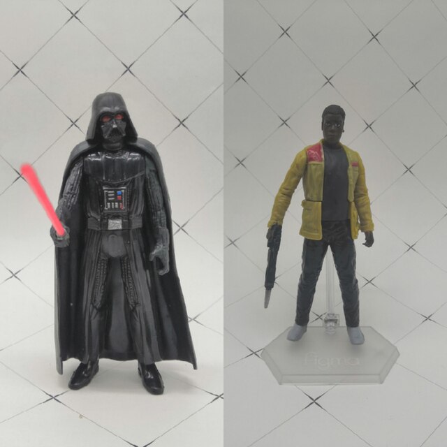 Darth Vader i Finn - figurki akcji model postaci z filmu Gwiezdne Wojny dla dzieci - Wianko - 1