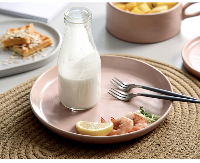 Zestaw śniadaniowy Nordic do owsianki z miską i kubkiem ceramicznym CL101503 - Wianko - 5