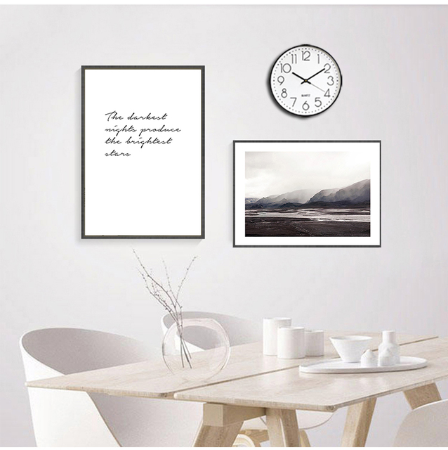Obraz na ścianę do salonu, malarstwo nowoczesne, styl skandynawski, płótno ozdobne, drukowany, Deer Mountain, natura - Wianko - 5