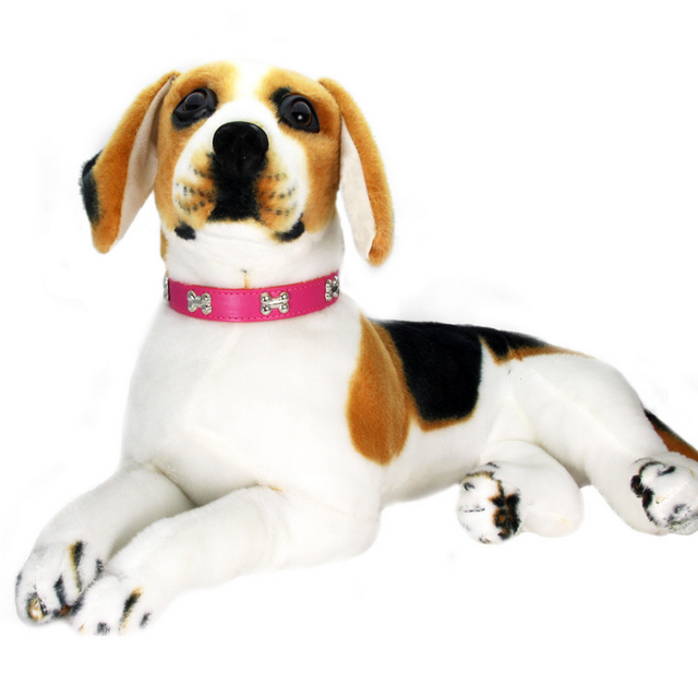 Elegancka obroża dla psa - regulowana, nabijana musującymi kryształkami, skórzana z PU, wzór kości - Wianko - 3