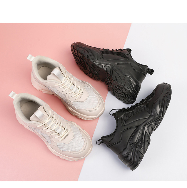 Chunky Sneakers damskie Moipheng 2022, oddychające, rozmiar 35-45, podeszwa gumowa - Wianko - 4