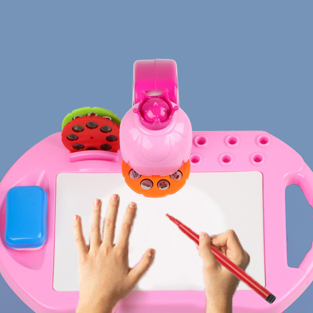 Projektor LED dla dzieci - stół tablica do pisania - puzzle - zabawka edukacyjna - rysunek - Wianko - 5