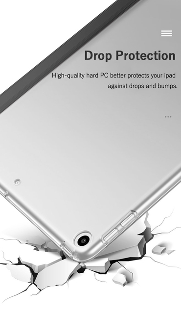 Etui z klapką dla iPad 10.2 2021, 2019-2020 7th-9th generacji. Kompatybilne z modelami A2604, A2270, A2198. Skórzana okładka magnetyczna Funda - Wianko - 7