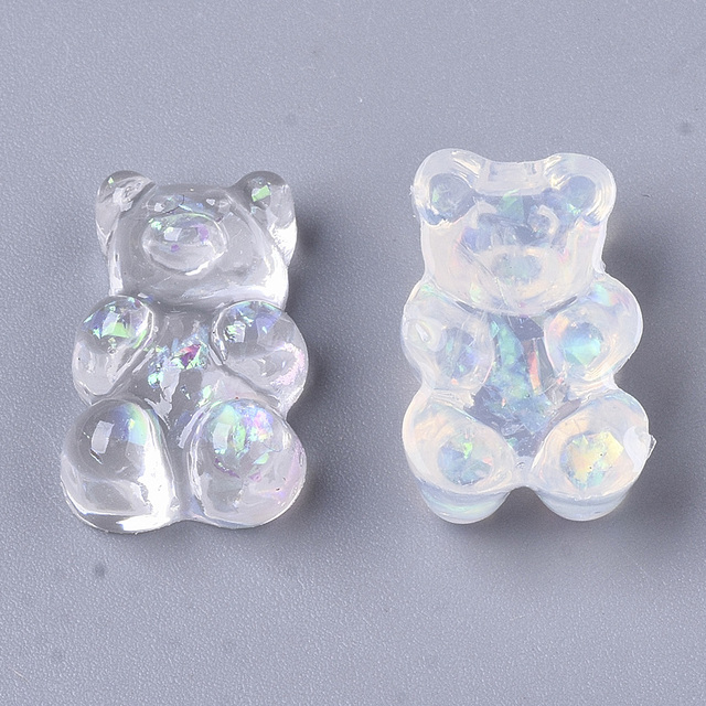 20 sztuk Gummy niedźwiedzie kaboszony z żywicy - spinki do Scrapbooking i elementy biżuterii - Wianko - 2