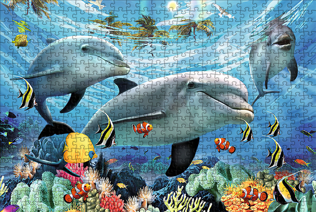 Puzzle Sim 1000 szt. 75x50cm - Morze z motywem zwierzęcym dla dorosłych i dzieci - Wianko - 7