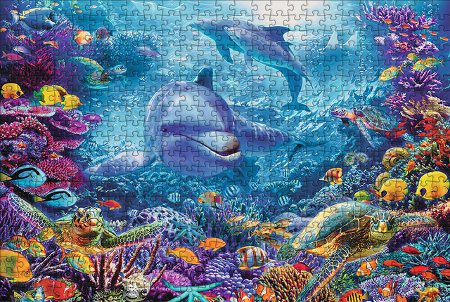 Puzzle Sim 1000 szt. 75x50cm - Morze z motywem zwierzęcym dla dorosłych i dzieci - Wianko - 4