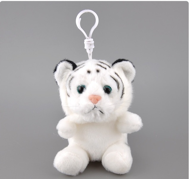 Pluszowy wisiorek tygrys 12cm z małym portfelem - miękka, wielofunkcyjna zabawka dla dzieci, prezent urodzinowy - Wianko - 10