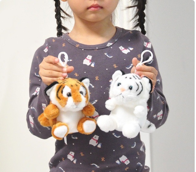 Pluszowy wisiorek tygrys 12cm z małym portfelem - miękka, wielofunkcyjna zabawka dla dzieci, prezent urodzinowy - Wianko - 4