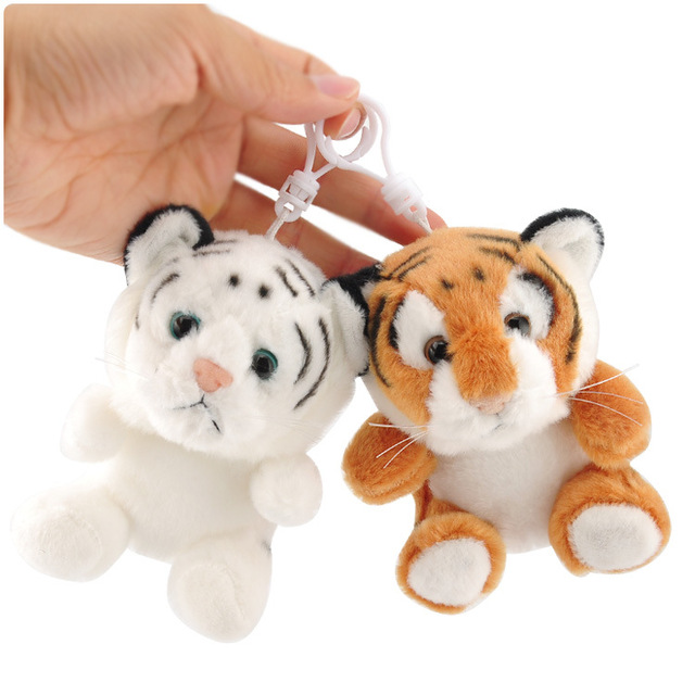 Pluszowy wisiorek tygrys 12cm z małym portfelem - miękka, wielofunkcyjna zabawka dla dzieci, prezent urodzinowy - Wianko - 14
