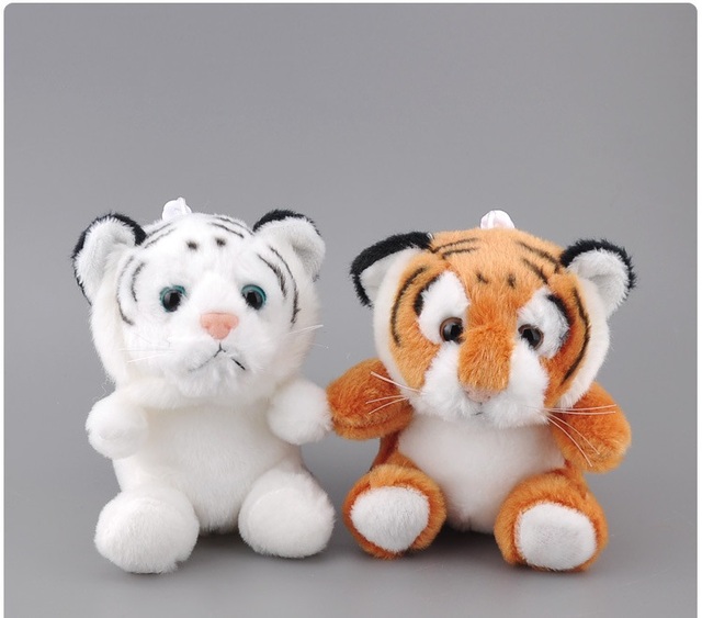 Pluszowy wisiorek tygrys 12cm z małym portfelem - miękka, wielofunkcyjna zabawka dla dzieci, prezent urodzinowy - Wianko - 7