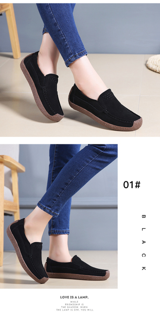 Valstone mokasyny damskie zamszowe płaskie buty Slip On - komfort i styl 2022 - Plus rozmiar - Wianko - 7
