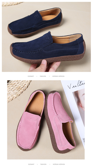 Valstone mokasyny damskie zamszowe płaskie buty Slip On - komfort i styl 2022 - Plus rozmiar - Wianko - 12