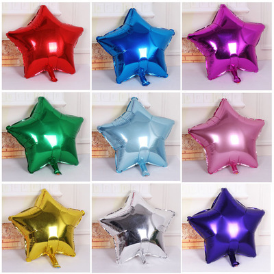 Gwiazdki dekoracyjne z 10-calowych balonów foliowych na imprezę urodzinową dla dzieci oraz na przyjęcie świąteczne dla dorosłych - Wianko - 1