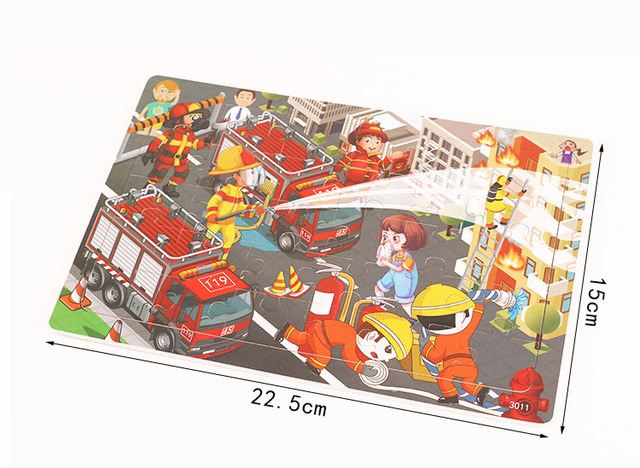 Drewniane puzzle 30 sztuk dinozaur Cartoon świat zwierząt dla dzieci - zabawki do gier, rodzicielstwo - Wianko - 25