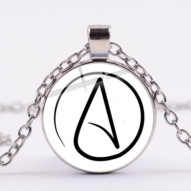 Naszyjnik ateizmu: srebrny wisiorek z symbolem ateizmu - prezenty dla ateistów - Wianko - 13