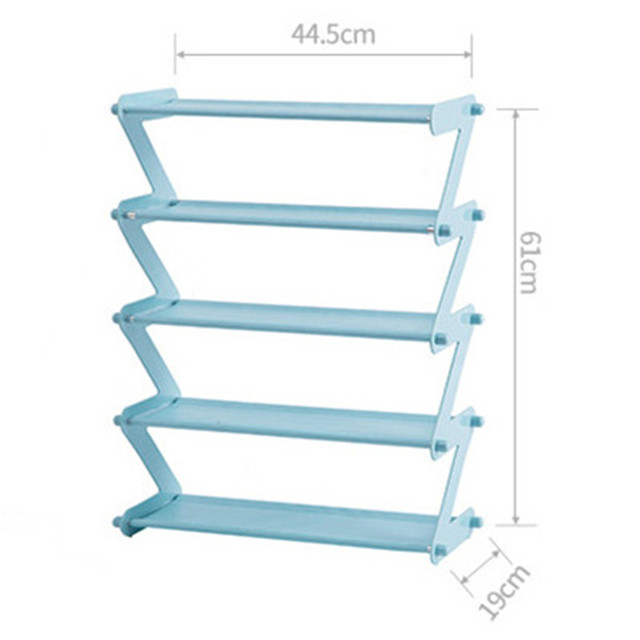 Stojak na buty zmontowany ze stali nierdzewnej z półką do przechowywania książek i rozmaitości w sypialni - organizator butów - Wianko - 13