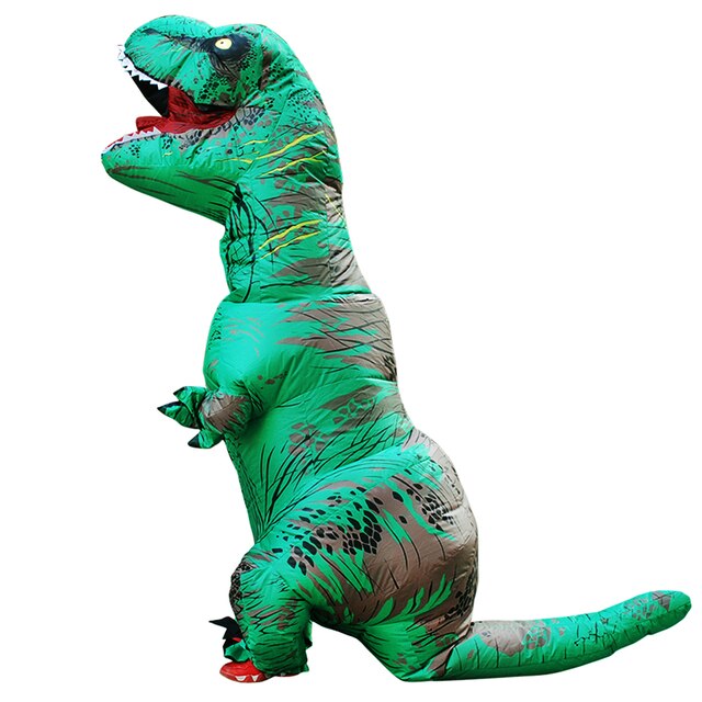 Kostium dinozaura T-REX do cosplayu, nadmuchiwany, śmieszny, dla dorosłych i dzieci - Wianko - 7