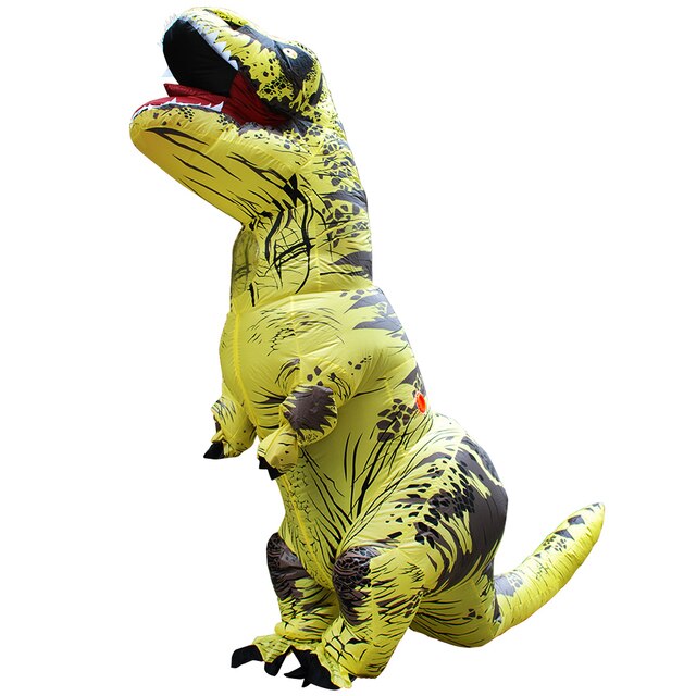 Kostium dinozaura T-REX do cosplayu, nadmuchiwany, śmieszny, dla dorosłych i dzieci - Wianko - 6
