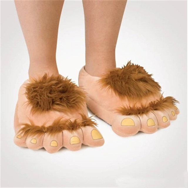 Damskie grube ciepłe kapcie domowe panie Bigfoot Fuzzy - kapcie pantofle 2020 (kreatywny, modny) - Wianko - 7