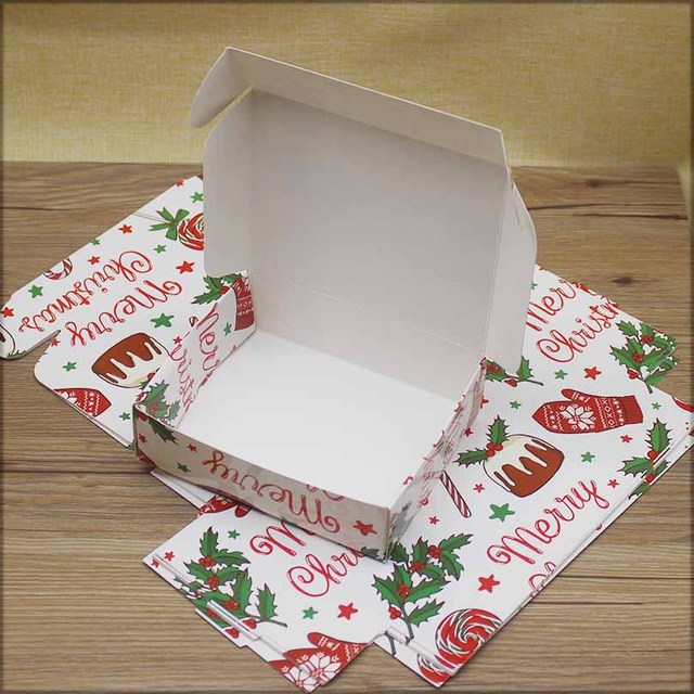 Duże pudełko na prezenty papierowe pudełko wystawowe 20 sztuk 14.5*11*4cm - kraft, do pakowania prezentów, ślub, świąteczne, cukierki - Wianko - 4