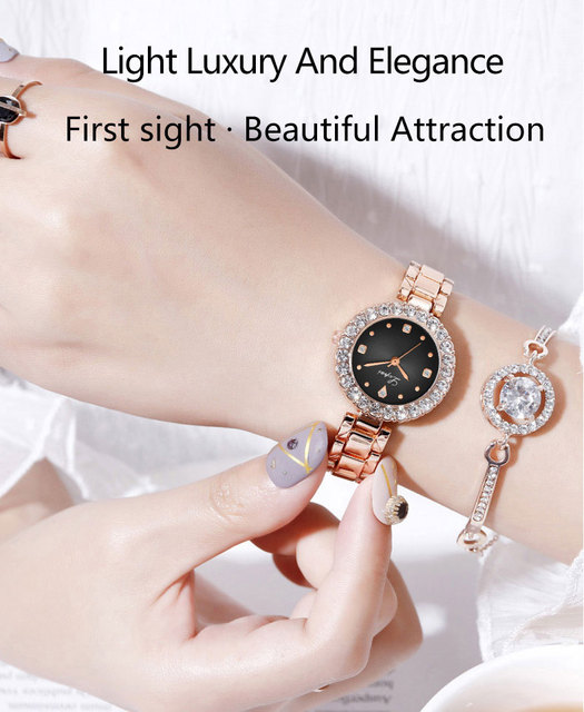 Nowoczesny damski zegarek marki Top 2022 - elegancki styl, wyrafinowane zdobienia Rhinestone - Wianko - 1
